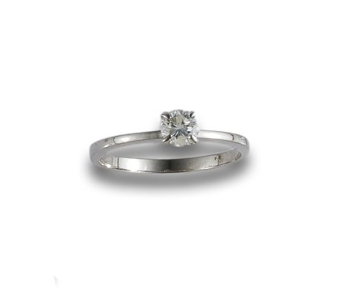 SOLITARIO DE ORO BLANCO Y BRILLANTE