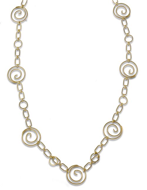 19K YELLOW GOLD NECKLACE