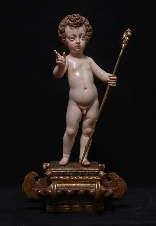 "Niño Jesús bendiciendo al mundo".