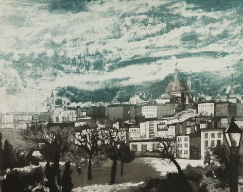 JAVIER CLAVO, JAVIER CLAVO Madrid (1918 / 1994) "Madrid in