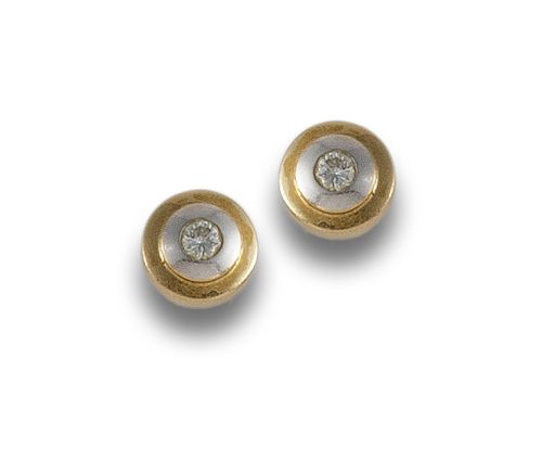 YELLOW GOLD AND DIAMOND EARRINGS