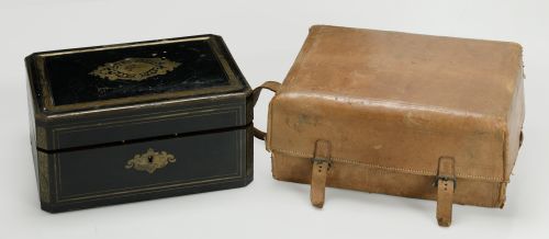 Antique dressing table set, France, 19th century