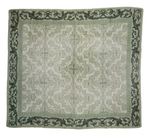 Alfombra de lana anudada a mano, tipo Cuenca, Real Fábrica