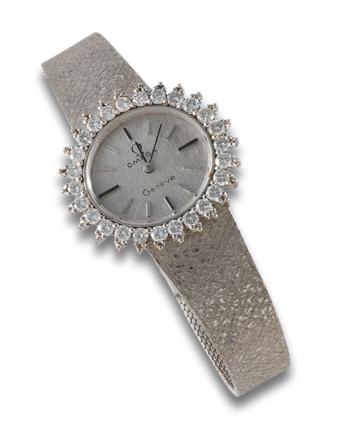 OMEGA GOLD AND DIAMONDS JEWELRY WATCH