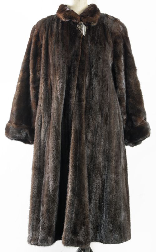 Mink back coat