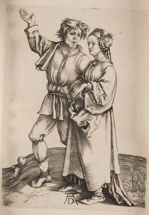 ALBERTO DURERO, "El Joven aldeano y su mujer"