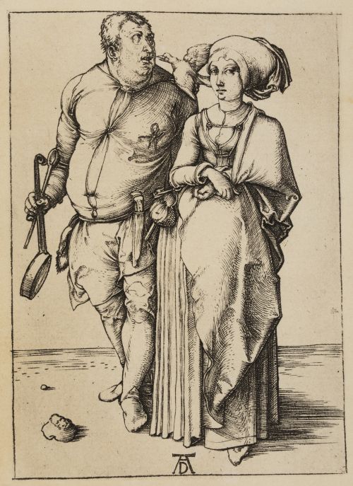 ALBERTO DURERO, "El Cocinero y su Mujer", c. 1496
