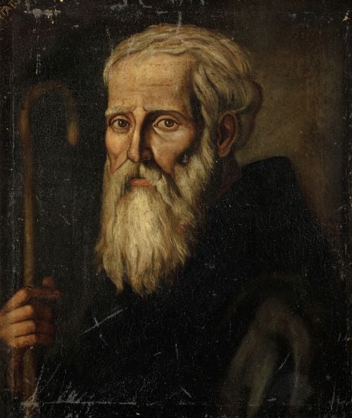 SPANISH SCHOOL (19TH CENTURY) "Saint Francis of Paola"