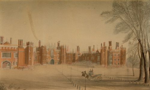 ESCUELA INGLESA, ENGLISH SCHOOL (19th century) "Hampton Cou