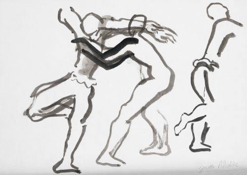 JUAN ALCALDE, "Escena circense"