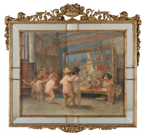 JOSE LLANECES, JOSE LLANECES Madrid (1863 / 1919) "Allegory