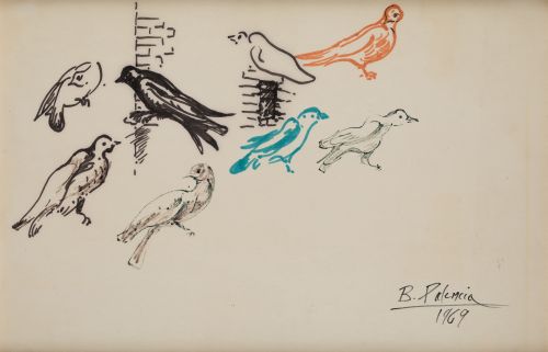BENJAMÍN PALENCIA, "Pájaros", 1969