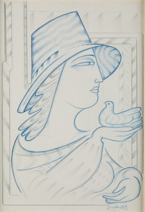 JOAN BROTAT, "Paloma y sombrero"