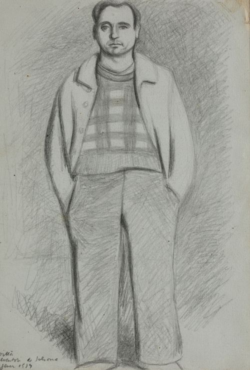 "Joven con las manos en los bolsillos", 1919