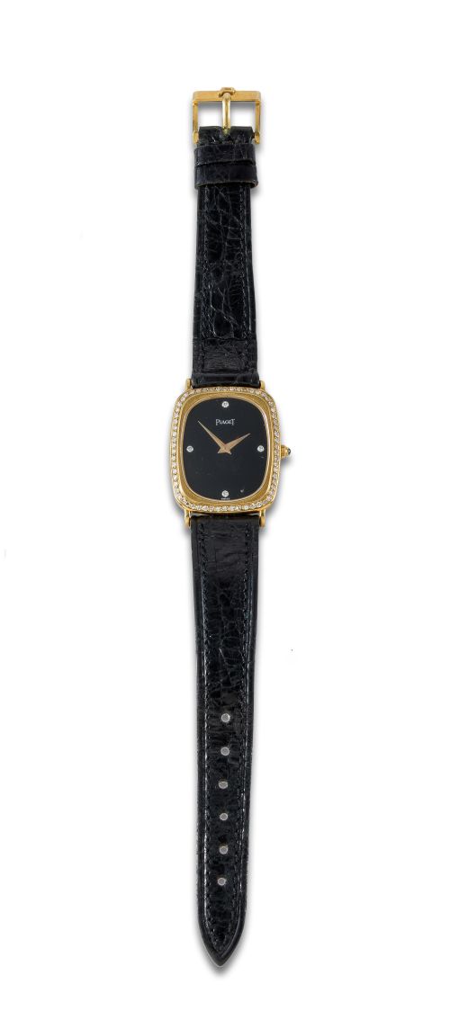 PIAGET ELIPSE WATCH GOLD AND DIAMONDS