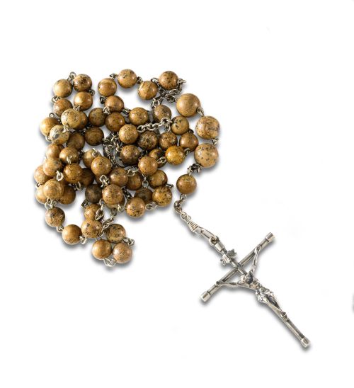 ROSARIO DE PLATA Y JASPE