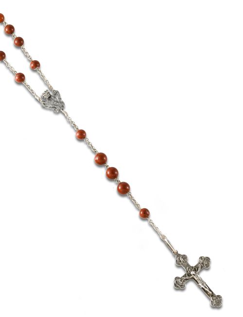 ROSARIO DE PLATA Y JASPE