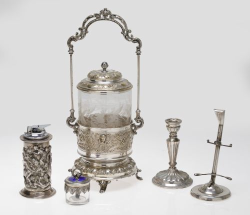 Lot of silver and metal