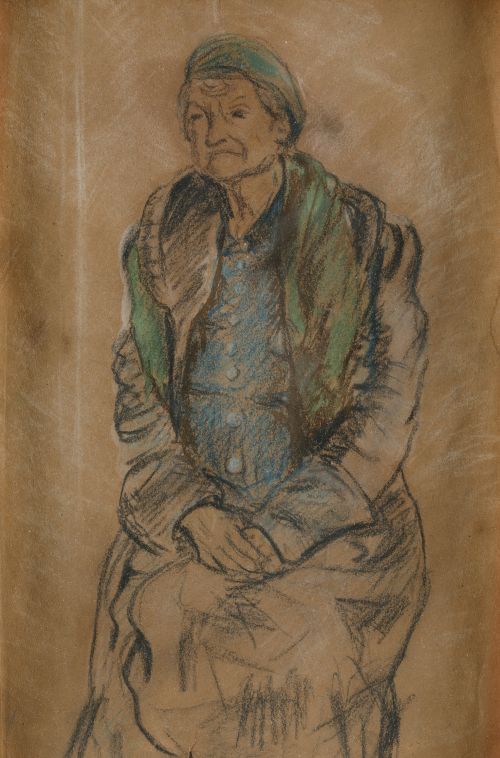 ANÓNIMO, "Mujer sentada"