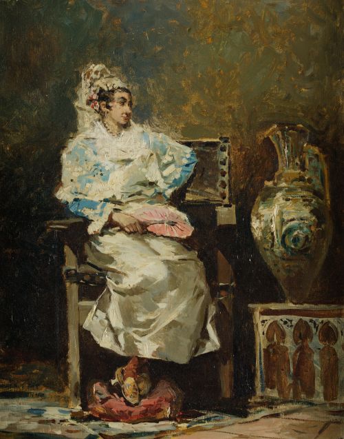 SPANISH SCHOOL (19TH CENTURY) "Gallant Couple"