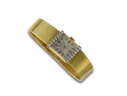 UNIVERSAL YELLOW GOLD AND DIAMONDS WATCH