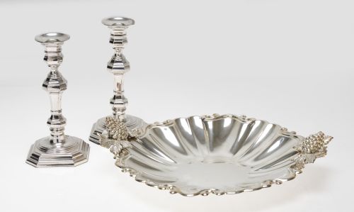 Spanish silver centerpiece, 916 fineness, 20th century