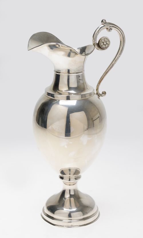 Spanish silver jug, 916 fineness, 20th century