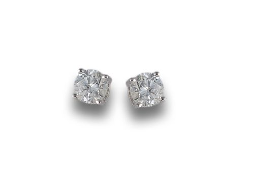 WHITE GOLD EARRINGS WITH DIAMONDS