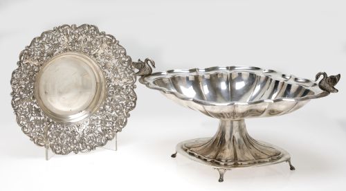 Spanish silver centerpiece, 916 fineness, 20th century