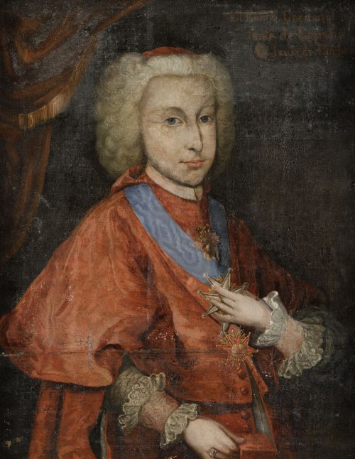 SEGUIDOR DE LOUIS-MICHEL VAN LOO, "Retrato del infante-card