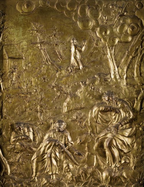 ESCUELA ITALIANA, "La oración en el Huerto de los Olivos",