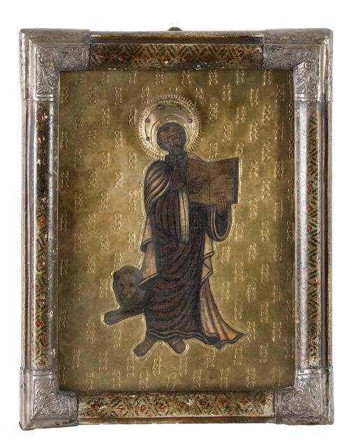 ESCUELA RUSA, RUSSIAN SCHOOL (19th Century) "Saint Mark"