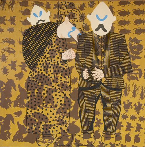 EDUARDO  ARROYO, "Ángelus", 1994, Óleo sobre lienzo