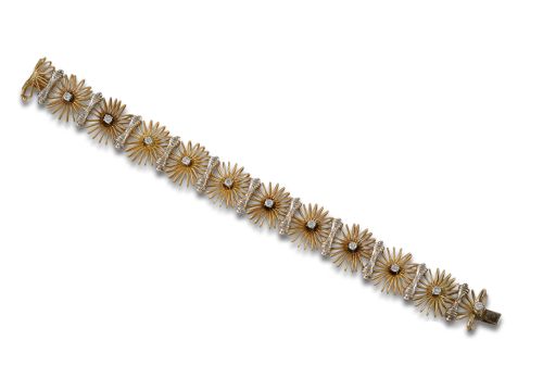 TWO-TONE GOLD AND DIAMONDS BRACELET