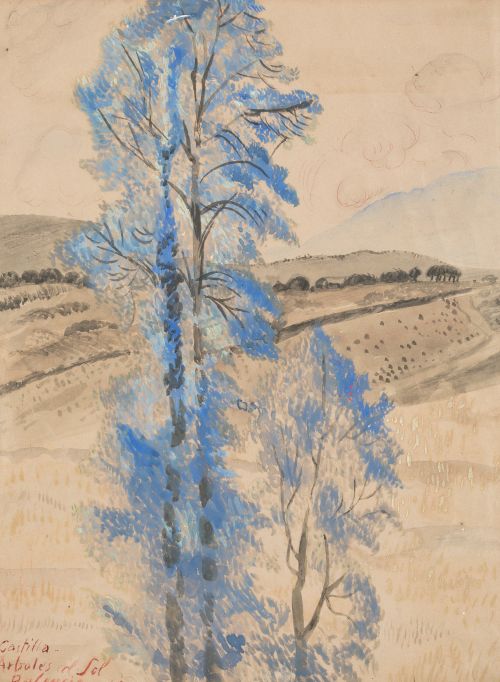 BENJAMÍN PALENCIA, "Castilla. Árboles al sol", 1942