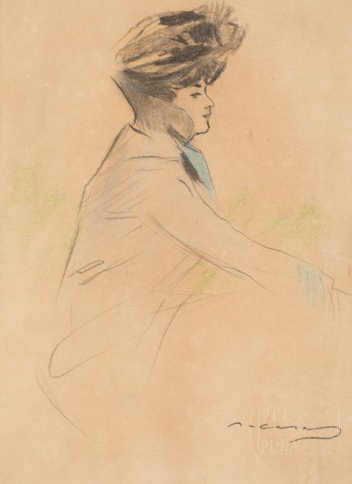 RAMÓN  CASAS Y CARBO, RAMON CASAS Y CARBO Barcelona (1866 /