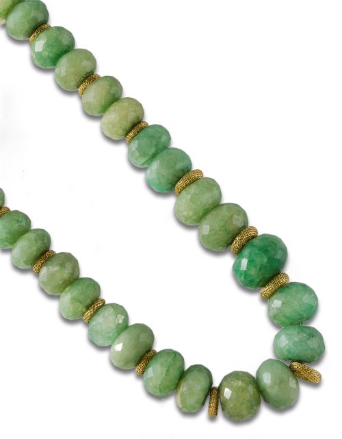 GOLD AND EMERALD NECKLACE