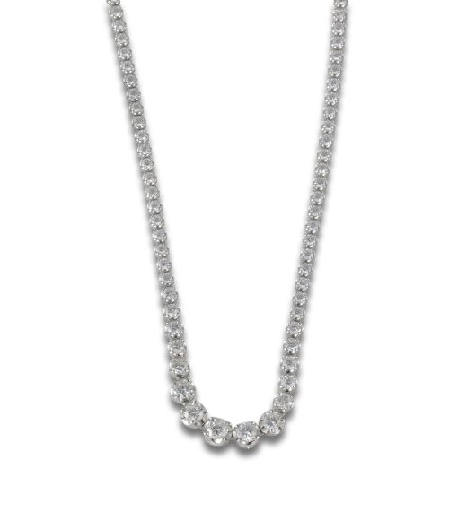 WHITE GOLD AND DIAMONDS RIVIERE NECKLACE