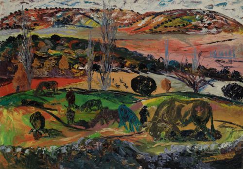 LUCIANO DÍAZ CASTILLA, "Toros en el campo"