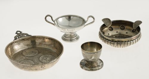 Lote de piezas de plata contrastada, diferentes manufactura