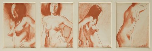 JUAN JOSÉ GÓMEZ MOLINA, “Desnudos", Ocho sanguinas sobre pa