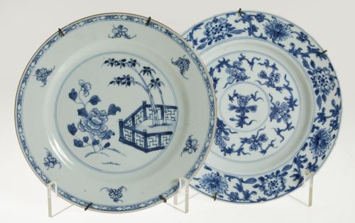Dos platos de porcelana, China, S.XIX
