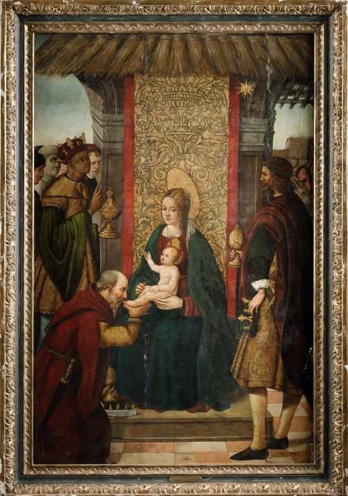 ESCUELA ESPAÑOLA, SPANISH SCHOOL (16th Century) "Adoration