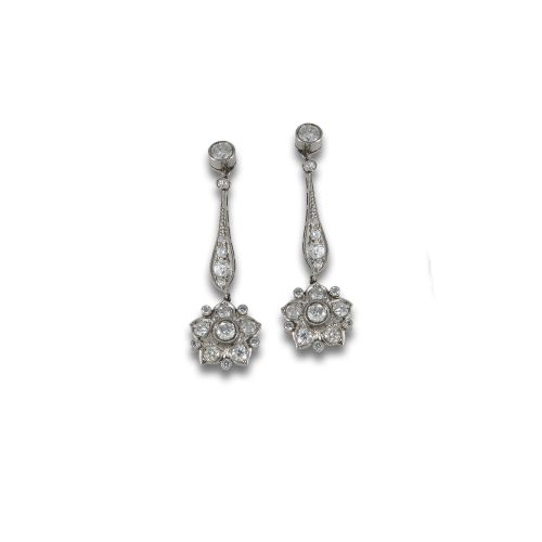 PENDIENTES ANTIGOS CON DIAMANTES