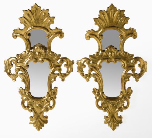 Pareja de cornucopias siguiendo modelos barrocos, España, S