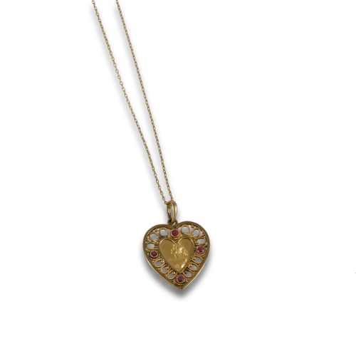 CADENA DE ORO CON DOS MEDALLAS