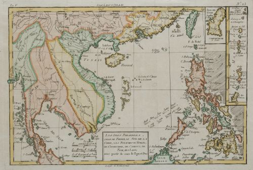 RIGOBERT  BONNE, "Mapa de las Islas Filipinas, Formosa y el
