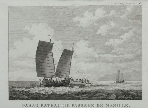 JEAN-FRANÇOISE DE LA PEROUSE, "Embarcaciones filipinas", Pa