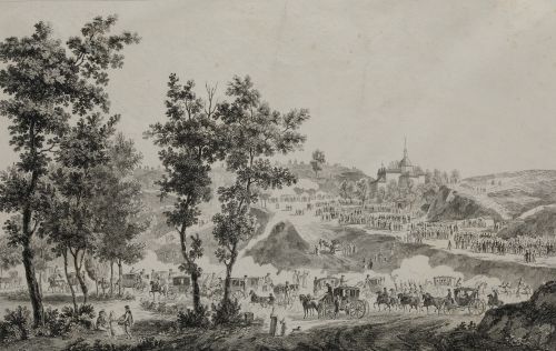 ROBERT DAUDET , "Madrid. Vista de la ermita y de la fiesta