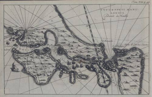 JORIS VAN SPILBERGEN, "Estrecho de Manila", Grabado al cobr